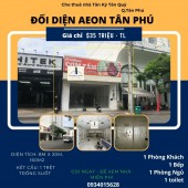 Cho thuê nhà Mặt Tiền cạnh AEON Tân Phú 160m2, 35 triệu, Ngang 8M